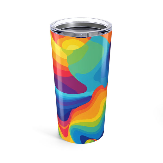 20oz Stainless Steel Tumbler With Double Wall Insulation Dishwasher Safe Travel Mug Printed Art Keeps Beverages