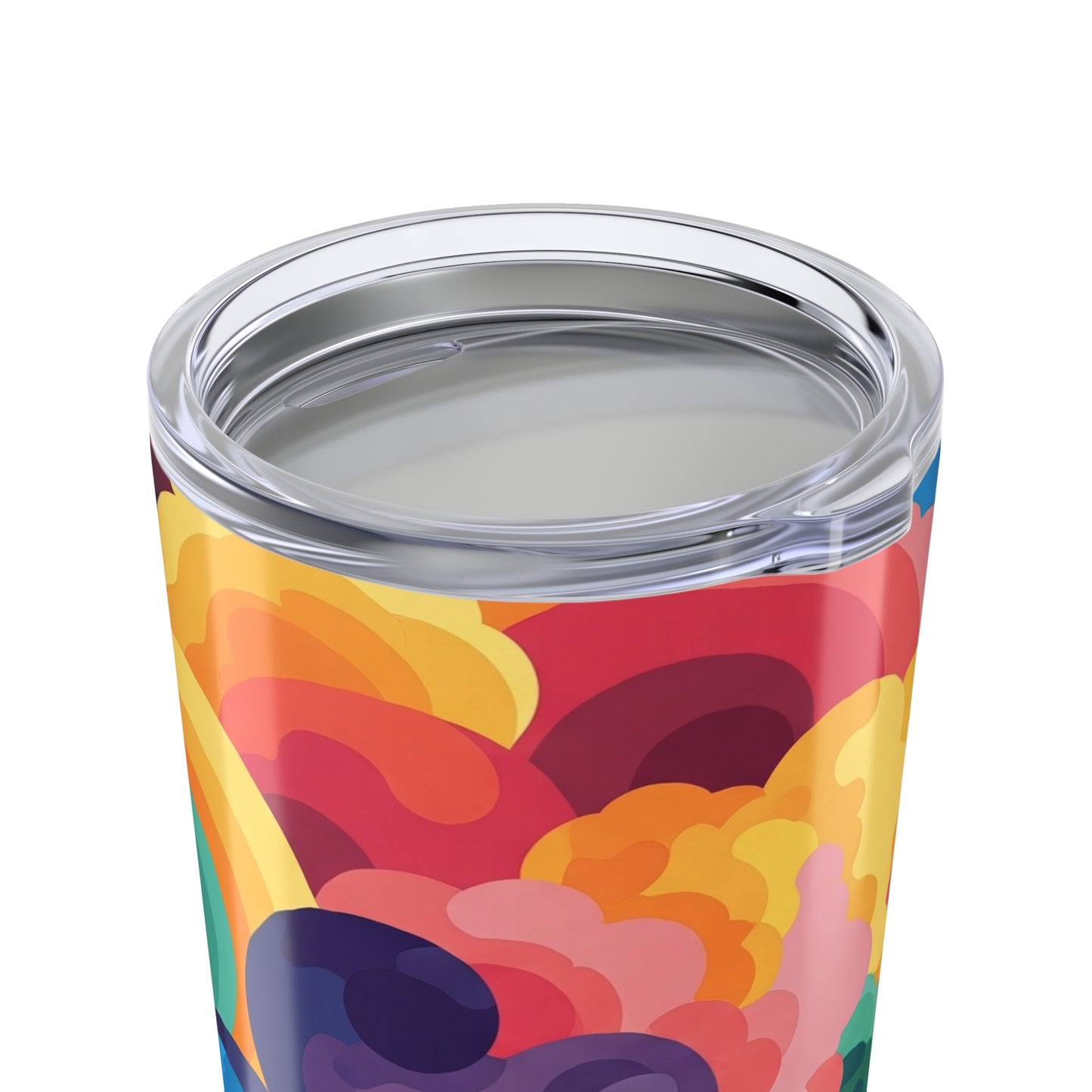 20oz Stainless Steel Tumbler With Double Wall Vacuum Insulation Spill Resistant BPA Free Durable Printed Travel Mug