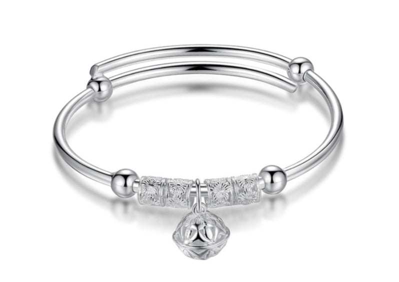 Womens Palace Bell Bracelet Running Beads Ethnic White Silver Jewelry Gift For Women And Men Jewelry For Women