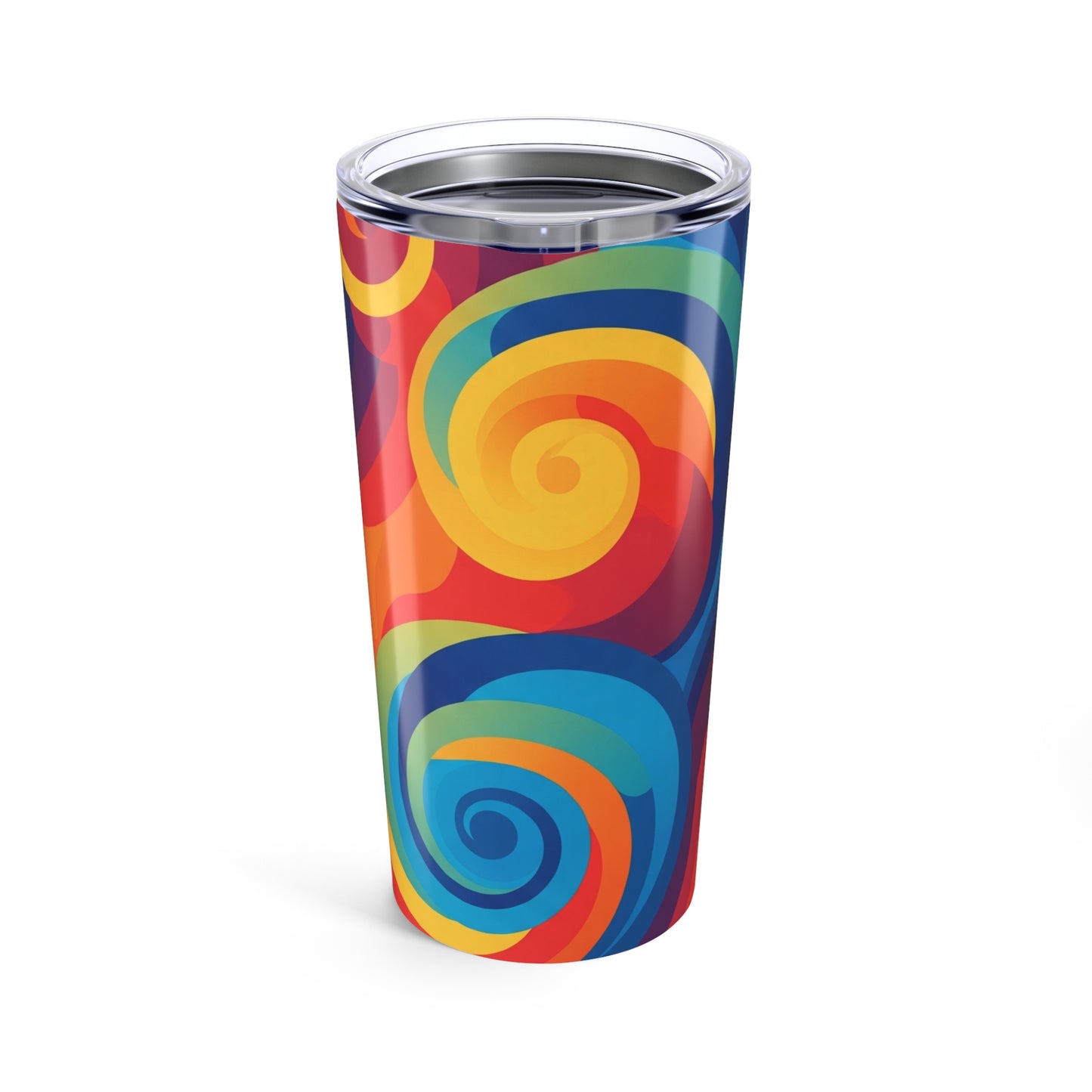 20oz Stainless Steel Tumbler With Printed Design Vacuum Insulation Spill Resistant Hot Or Cold Beverages