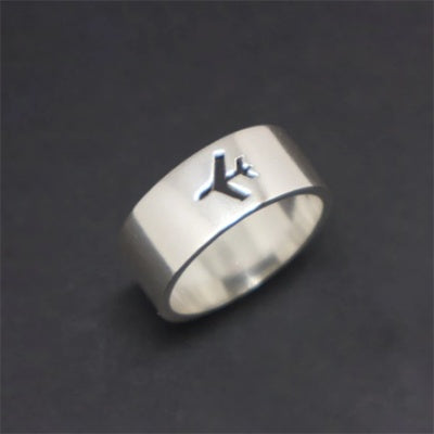 Stainless Steel Hollow Couple Airplane Ring Metal Jewelry Individually Packed Sizes 5 6 7 8 9 10 11 Individually Packed