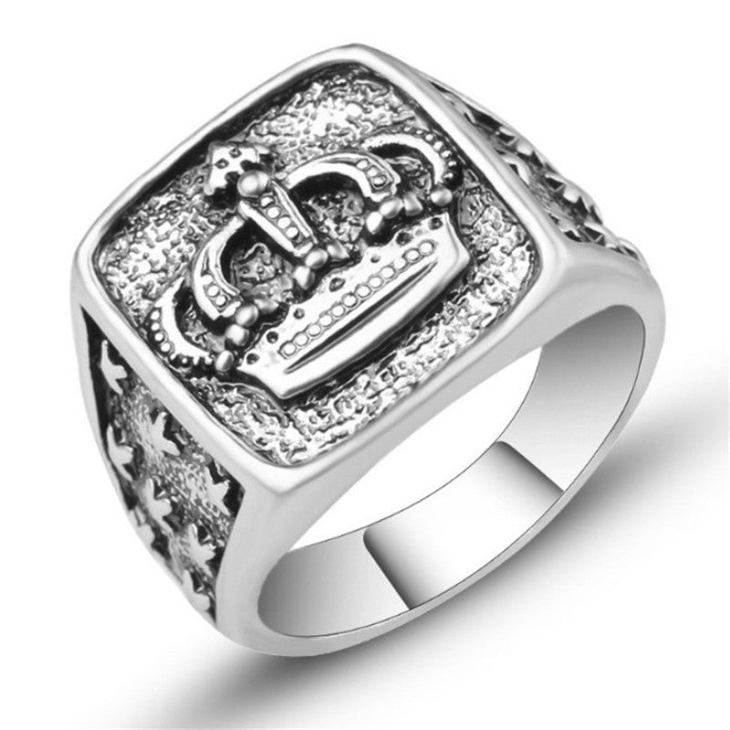 Korean Electroplated Alloy Ring With Artificial Gems And Semi Precious Stones Inlay Jewelry Fashion Accessories Style