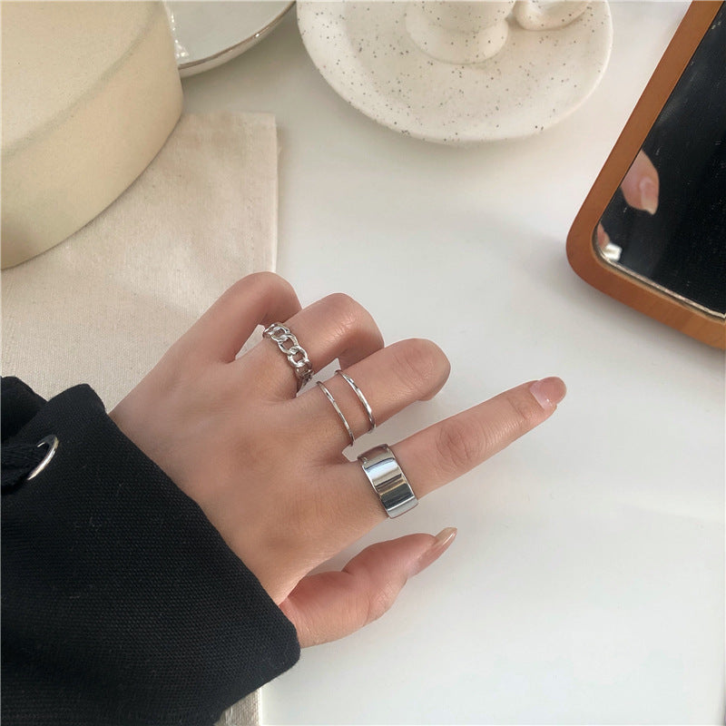 Unisex Open Ring Infinity Symbol Silver Plated Adjustable Jewelry Gift For Engagement And Everyday Wear Classy