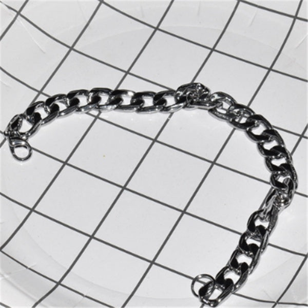 Mens Titanium Steel Bracelet Geometric Design Durable Jewelry For Everyday Wear Gift Modern Everyday Wear Chic