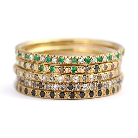 Womens Gemstone Inlaid Ring Gold Plated Geometric Copper Jewelry For Daily Wear Elegant Accessory With Crystals