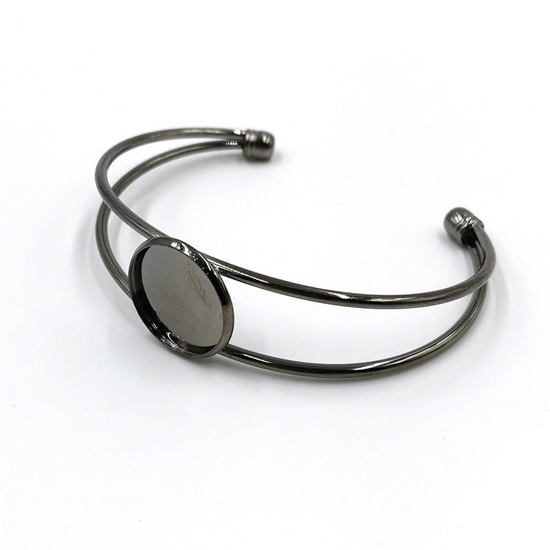 Bracelet Bottom Support Double Line Copper Backing For Jewelry Making Repair 18mm 20mm 25mm Sizes Include Pack