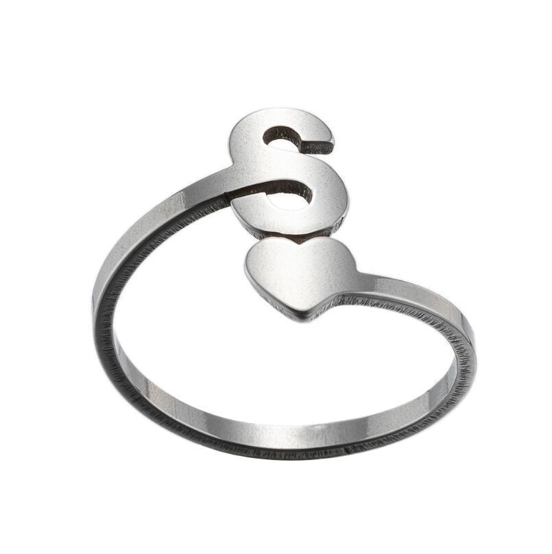 Womens StainlessSteel Initial Pendant Necklace Retro Electroplated Letters Numbers Jewelry Gold Or Steel Color