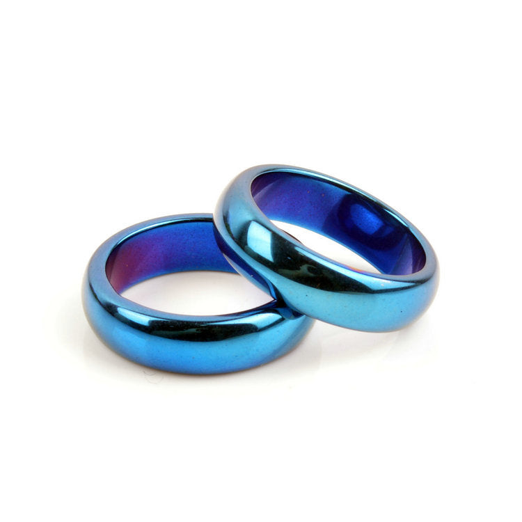 Durable Stainless Steel Ring 6mm CNC Processed Vacuum Plated Polished Finish with Inner and Outer Ball Design Details