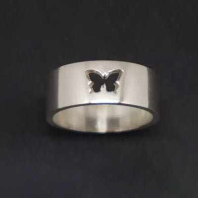 Couple Butterfly Rings Alloy Electroplated Wedding Bands Exquisite Design Gift for Weddings for Forever Gifted