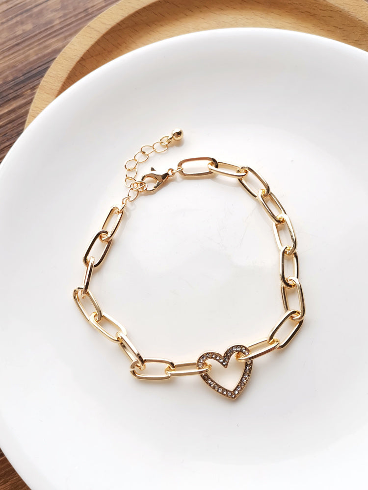Geometric Round Bracelet Alloy Silver Plated and Gold Plated Minimalist Jewelry For Women Korean Japanese Style