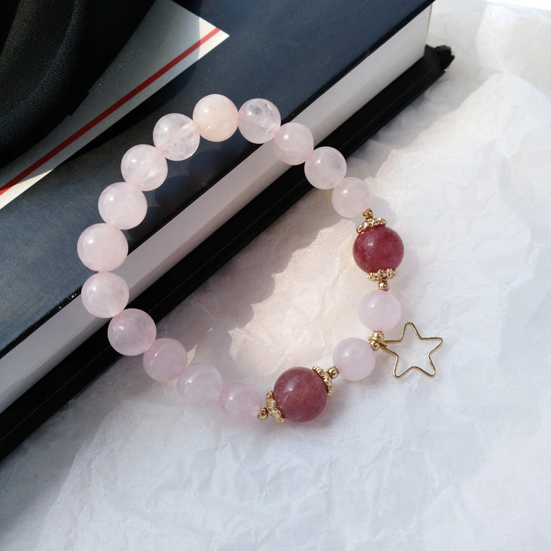 Womens Star Moon Bracelet Geometric Alloy Electroplated Heart Design Elegant Korean Gift Jewelry Cozy Style Now