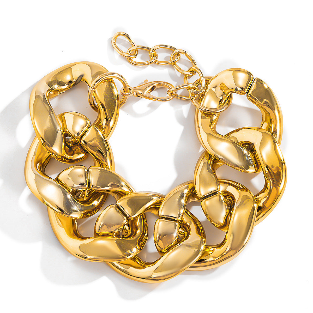 Womens Fashion Bracelet Trendy Thick Chain Single Layer Electroplated European Style Jewelry Gift Ready Items