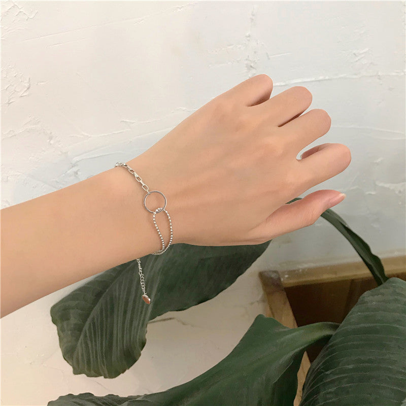 Womens Geometric Ring Bracelet Alloy Korean Style Jewelry