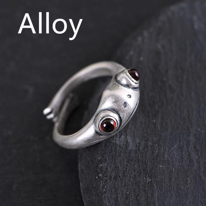 Womens 925 Sterling Silver Frog Ring Vintage Antiqued Finish Jewelry Gift for Her Women and Girls Gift For All
