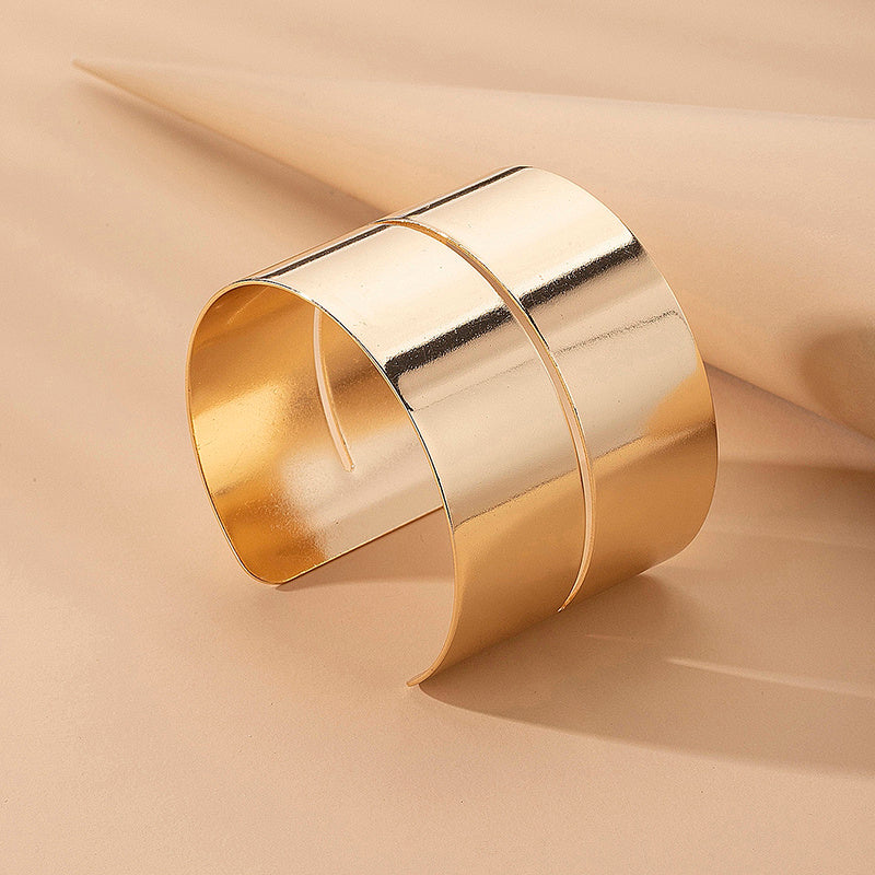 Womens Open Cuff Bangle Bracelet Alloy Silver Plated Gold Plated European American Jewellery Fashion Accessory