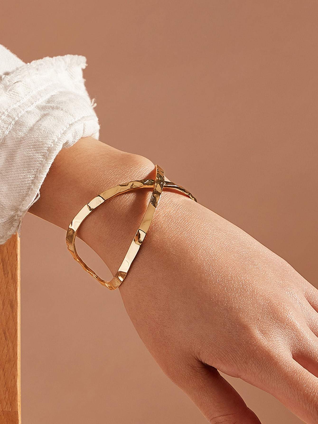 Womens Open Cuff Bangle Bracelet Alloy Silver Plated Gold Plated European American Jewellery Fashion Accessory