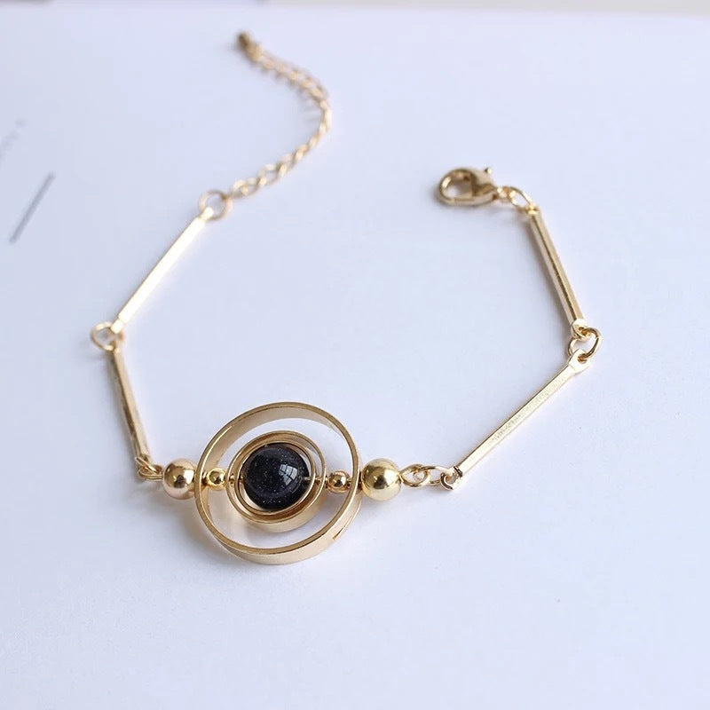 Peacock Stone Bracelet Natural Gemstone Gift For Her Fashion Jewelry For Girlfriend Gift For Her Perfect Gifts