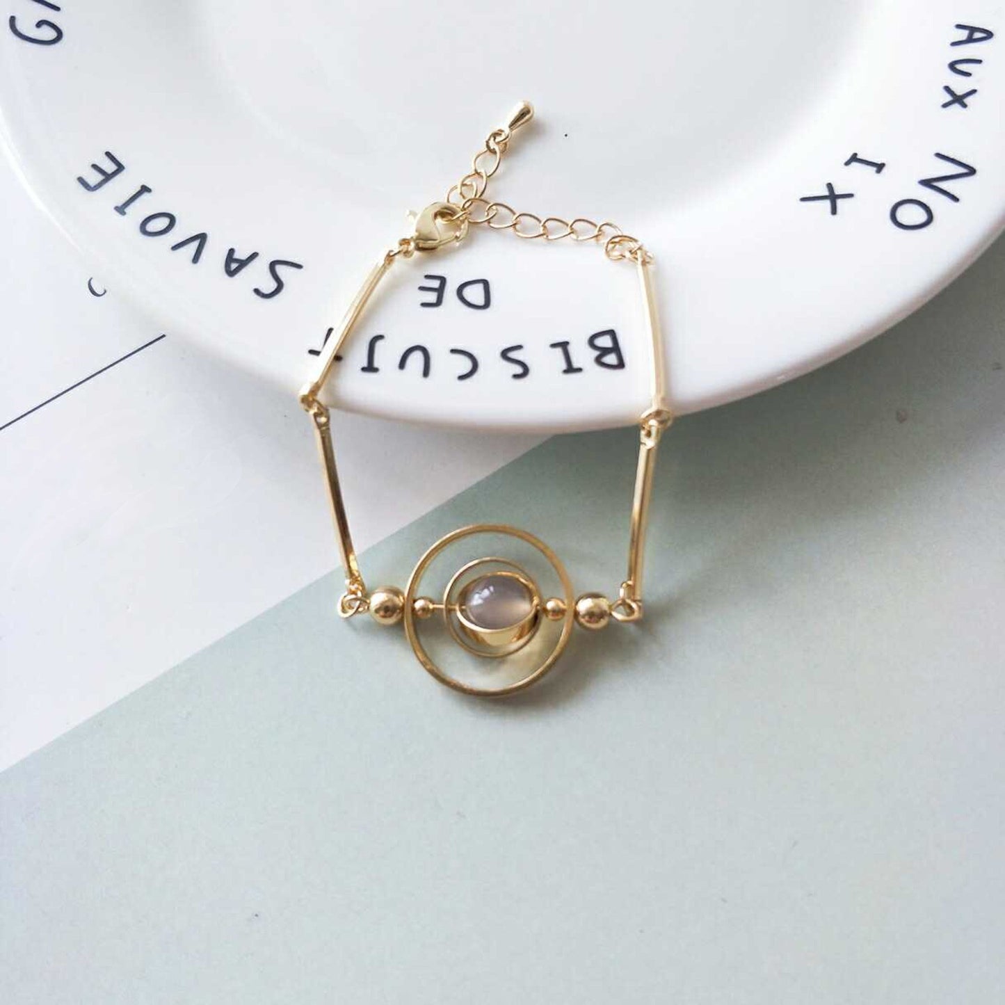 Peacock Stone Bracelet Natural Gemstone Gift For Her Fashion Jewelry For Girlfriend Gift For Her Perfect Gifts