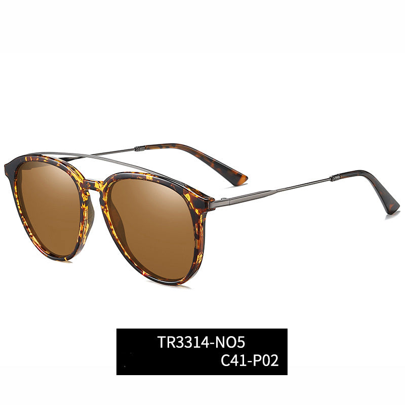 Polarized Round Sunglasses Unisex UV Protection Metal Frames