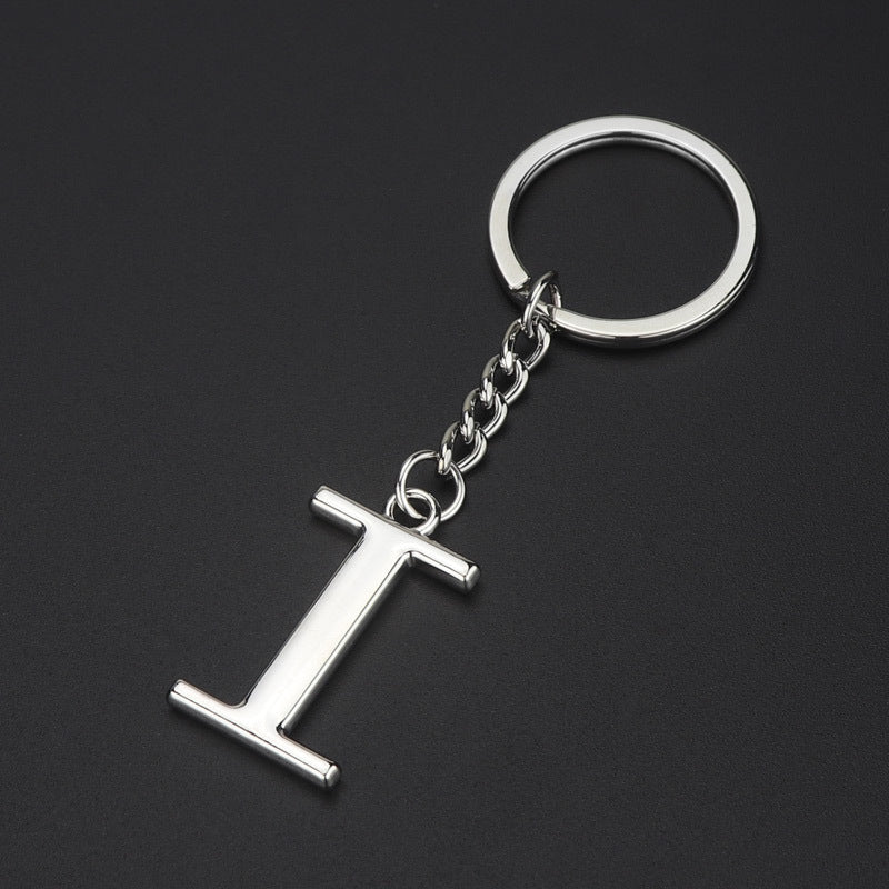 Personalized Initial Letter Keychain High Quality Zinc Alloy Keychain Multi Layer Electroplating Polished Alloy