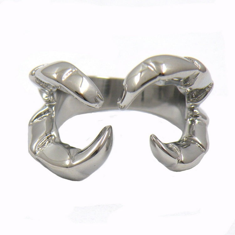 Unisex Four Prong Bowknot Stainless Steel Ring Fashion Jewelry Size 6 7 8 9 10 11 12 13 Durable Everyday Wear Daily