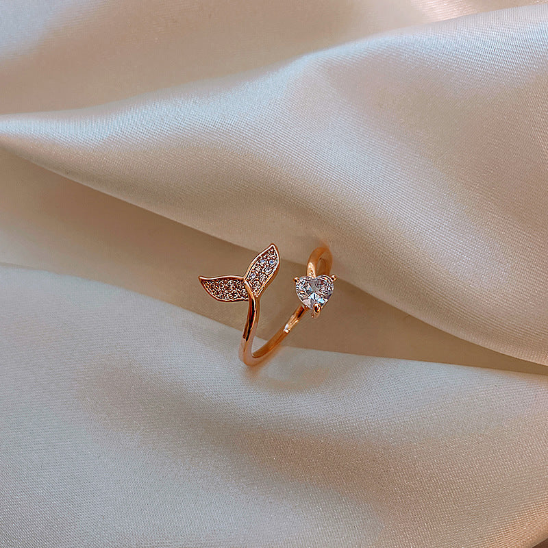 Womens Exquisite Alloy Open Ring With Gemstone Inlaid Sterling Silver Gold Plated Jewelry Fashion Ring Jewelry