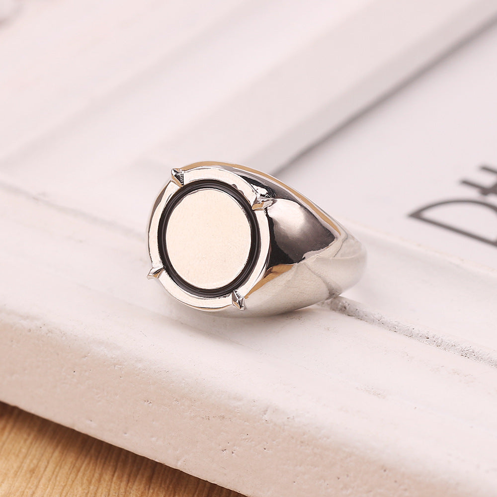 Electroplated Alloy Ring Lightweight Fashion Jewelry For Men And Women In European Style Sizes 8 9 10 11 12 13