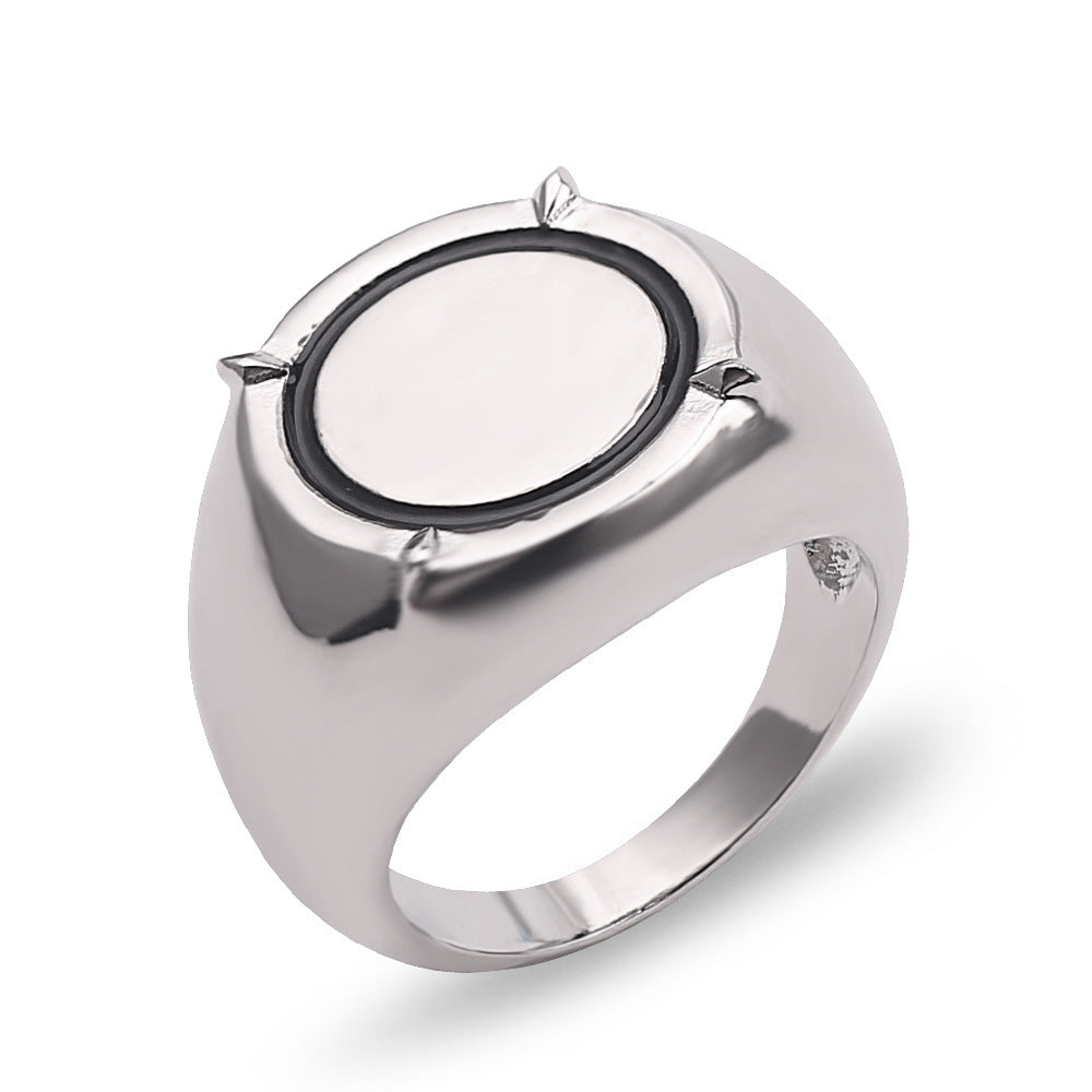 Electroplated Alloy Ring Lightweight Fashion Jewelry For Men And Women In European Style Sizes 8 9 10 11 12 13