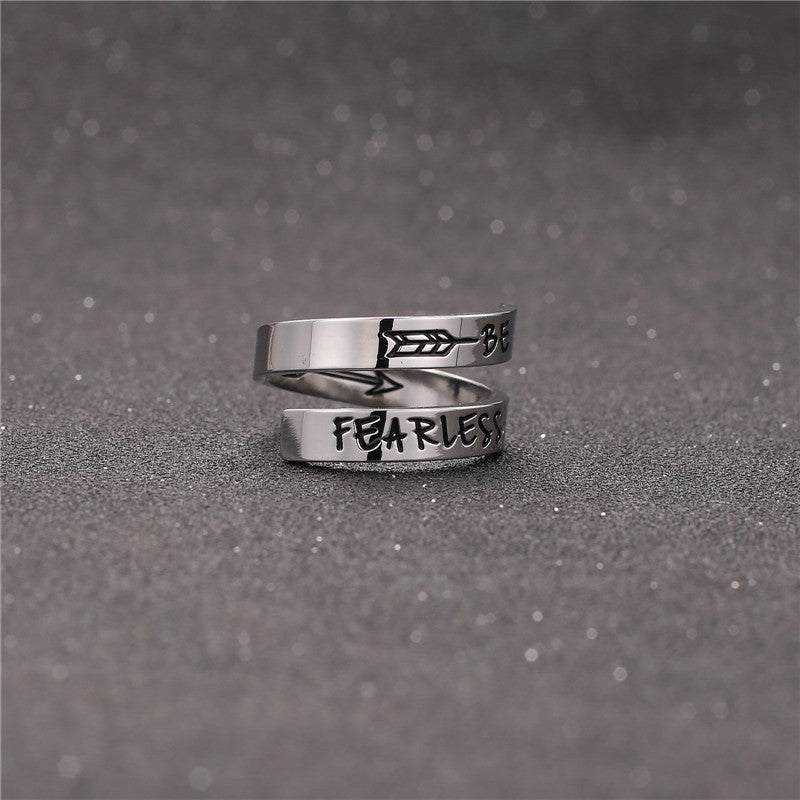 Unisex Titanium Steel Double Layer Ring Geometric Design Fashion Jewelry For Men And Women Gift Everyday Style