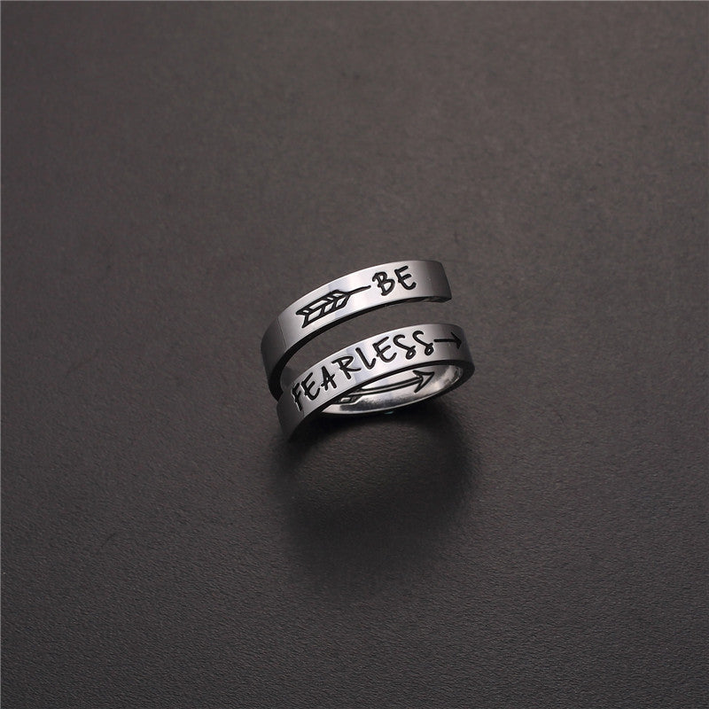 Unisex Titanium Steel Double Layer Ring Geometric Design Fashion Jewelry For Men And Women Gift Everyday Style