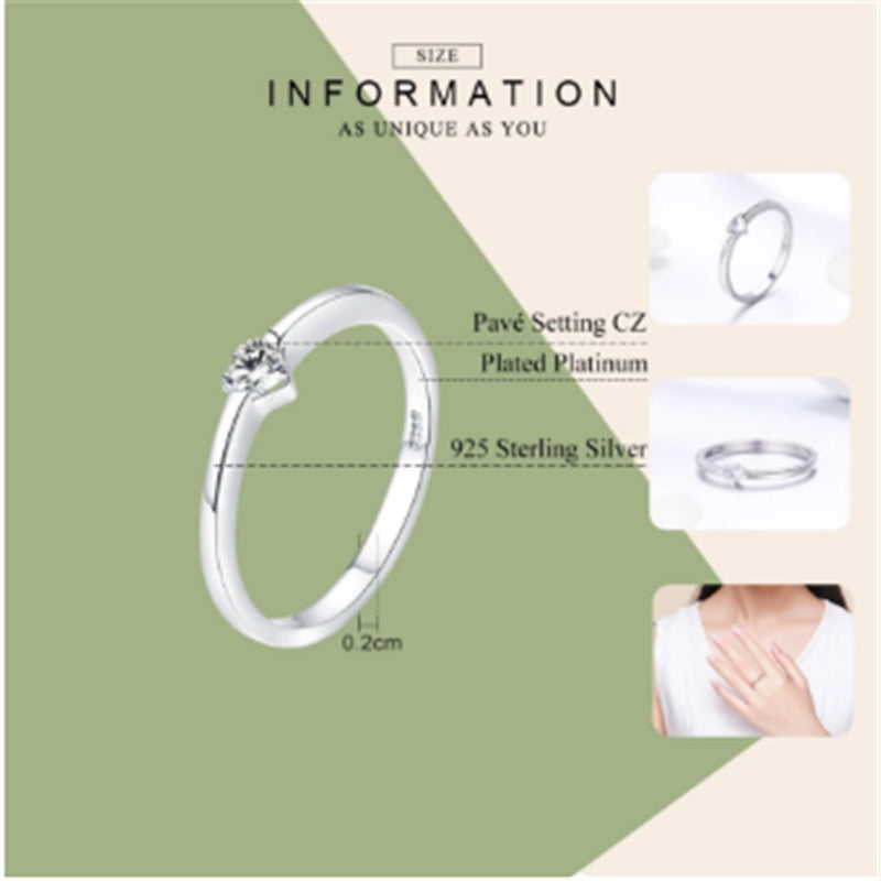 Heart Shaped Ring In Sterling Silver With Gemstone Inlay Fashion Jewelry European Design Elegant Classic Style