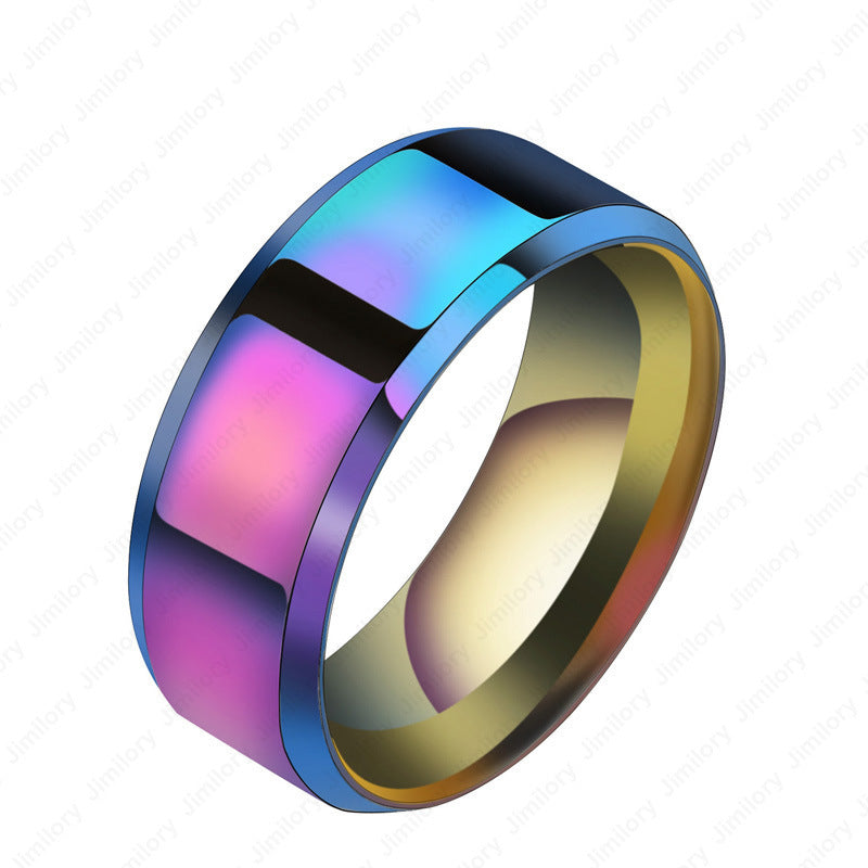 Unisex Stainless Steel Geometric Couple Rings Durable Band Ring for Men and Women Anniversary Gift for Couples Today