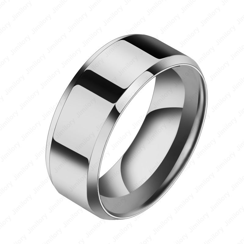 Unisex Stainless Steel Geometric Couple Rings Durable Band Ring for Men and Women Anniversary Gift for Couples Today