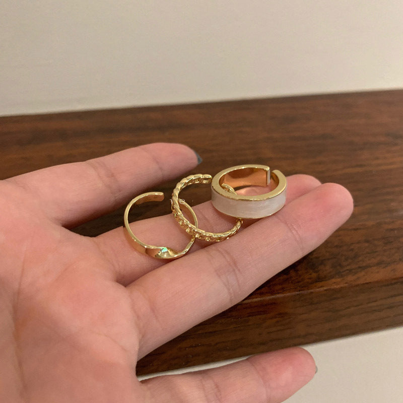 Minimalist Copper Rings For Women Plain Band Fashion Jewelry Gifts For Her Trendy Accessory Birthday Gift Idea