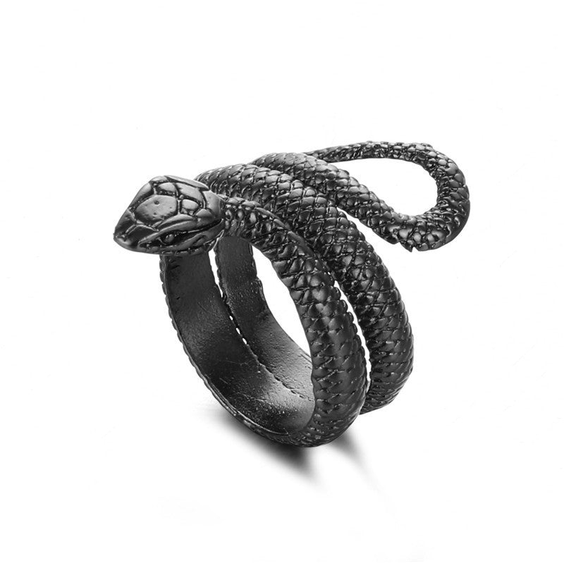 Unisex Vintage Rings Crown Snake Feathered Heart Adjustable Electroplated Jewelry Collection for Everyday Wear