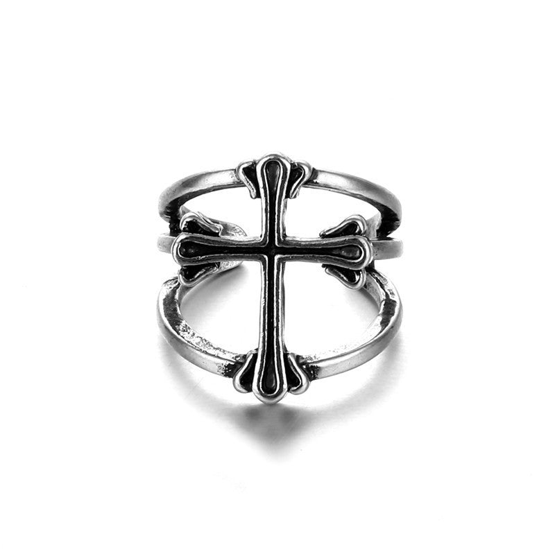 Unisex Vintage Rings Crown Snake Feathered Heart Adjustable Electroplated Jewelry Collection for Everyday Wear