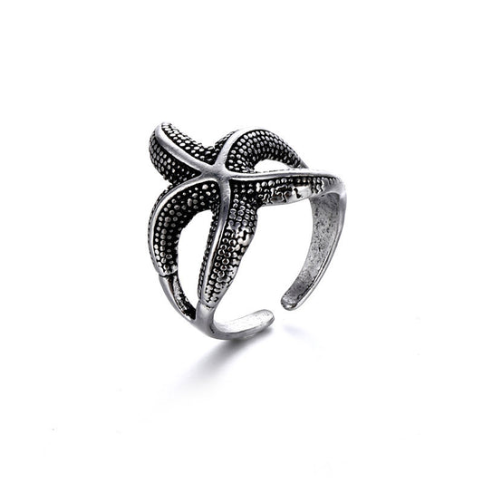 Unisex Vintage Rings Crown Snake Feathered Heart Adjustable Electroplated Jewelry Collection for Everyday Wear