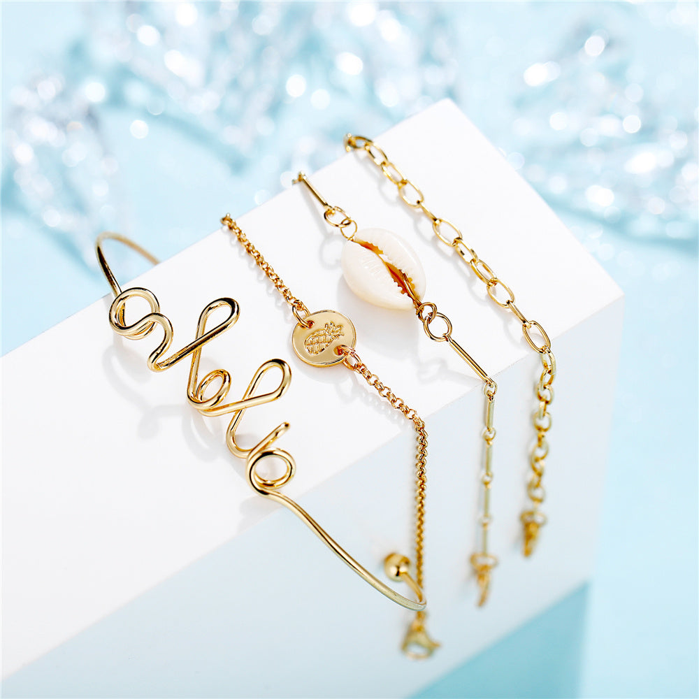 Alloy Bracelet Set For Women And Girls Fashionable Bracelets Stylish For Women Everyday Wear And Special Women