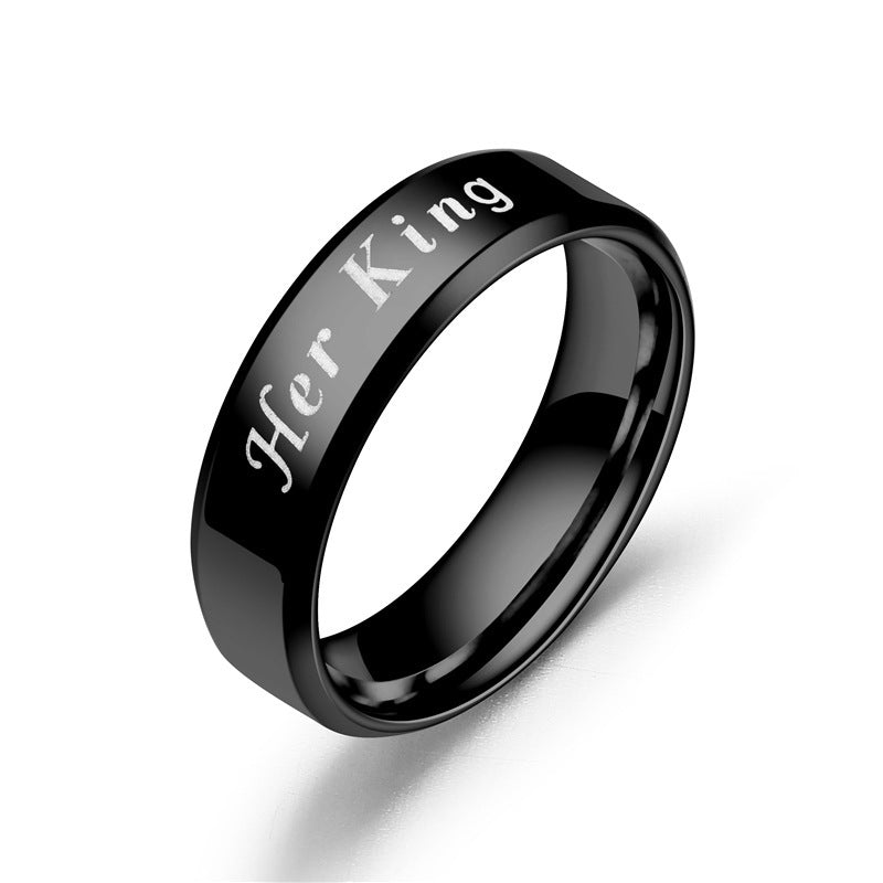 Stainless Steel Matching Couple Rings For Him And Her Durable Design For Weddings And Anniversaries For Lovers