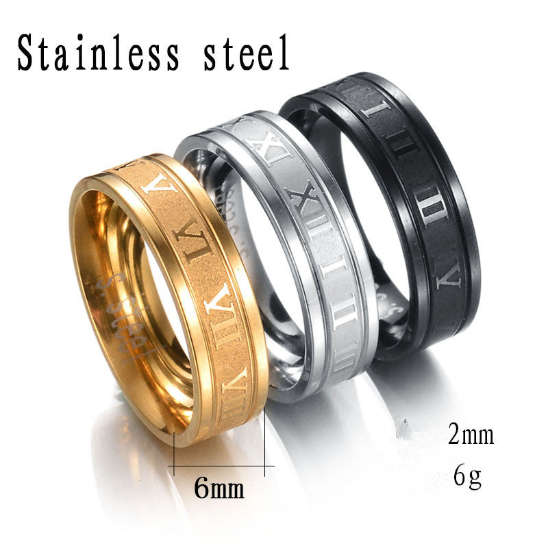 Stainless Steel Geometric Design Men Ring Durable Jewelry