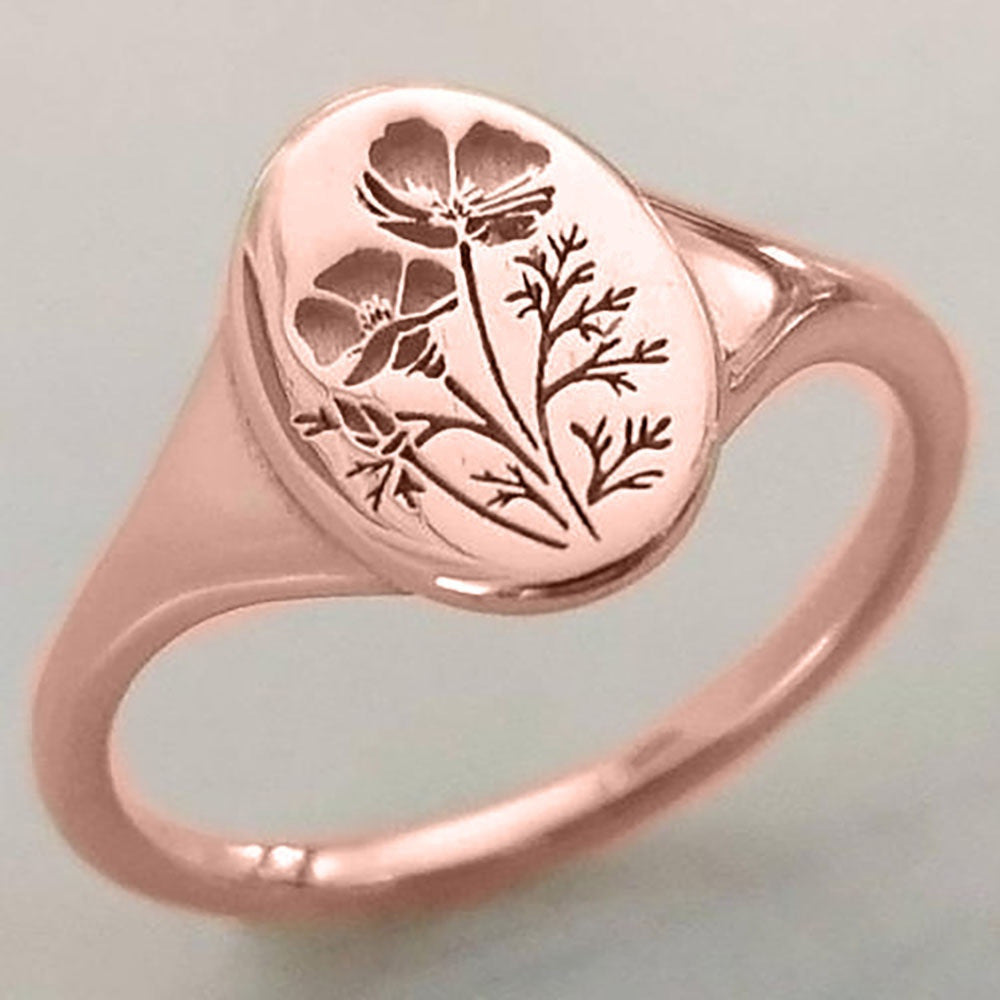 Womens Geometric Flower Ring Electroplated Alloy Jewelry Elegant Ring Birthday Gift For Her Fancy Gift For You