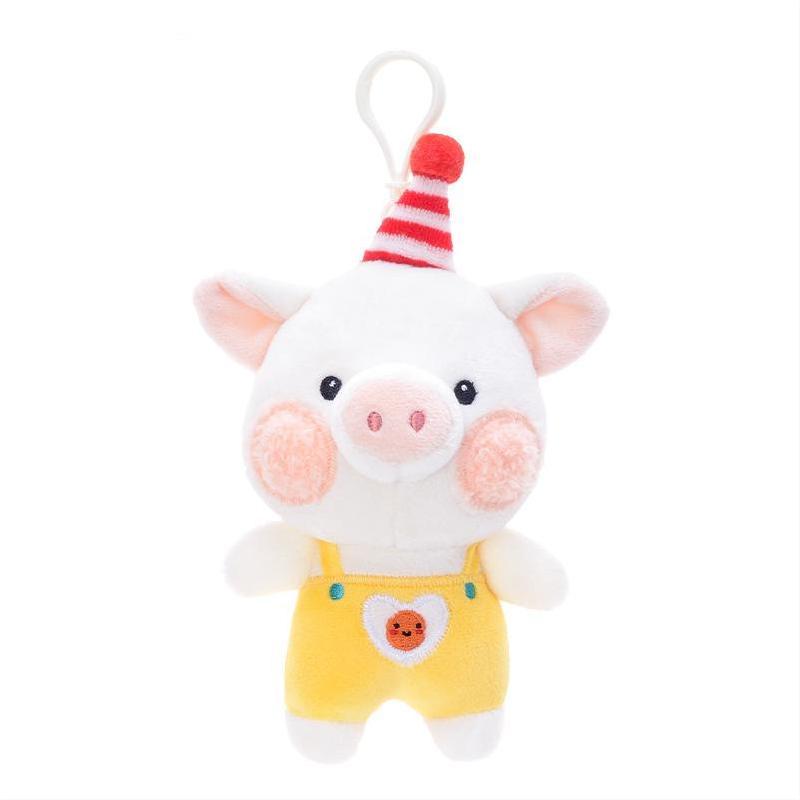 Cute Plush Animal Keychain Soft Stuffed Toy Hanging Decoration For Backpacks And School Bags With Bright Colors
