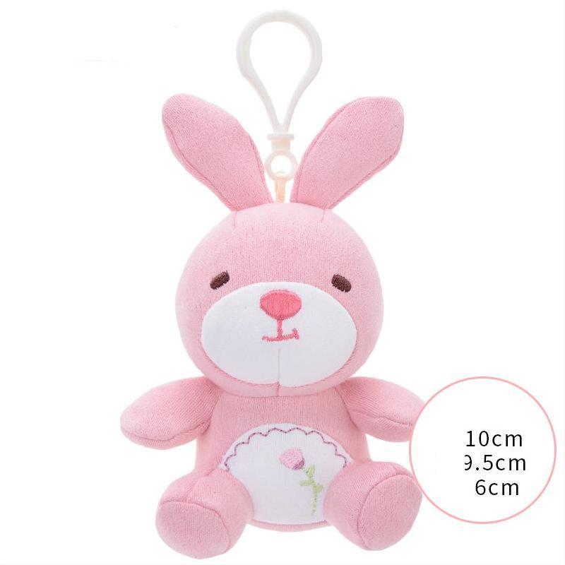 Cute Plush Animal Keychain Soft Stuffed Toy Hanging Decoration For Backpacks And School Bags With Bright Colors