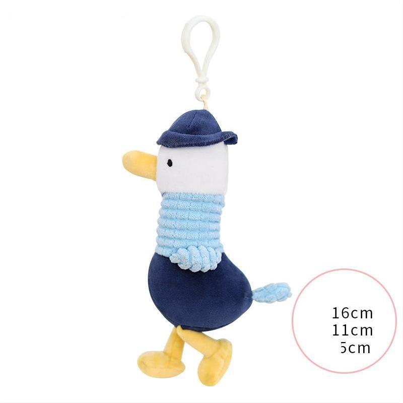 Cute Plush Animal Keychain Soft Stuffed Toy Hanging Decoration For Backpacks And School Bags With Bright Colors