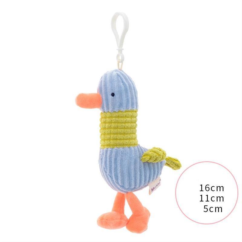 Cute Plush Animal Keychain Soft Stuffed Toy Hanging Decoration For Backpacks And School Bags With Bright Colors