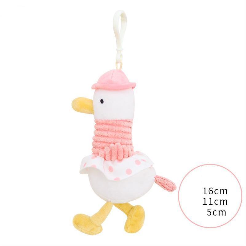 Cute Plush Animal Keychain Soft Stuffed Toy Hanging Decoration For Backpacks And School Bags With Bright Colors