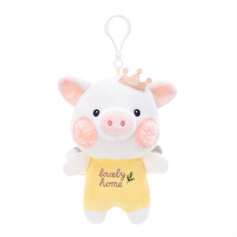 Cute Plush Animal Keychain Soft Stuffed Toy Hanging Decoration For Backpacks And School Bags With Bright Colors