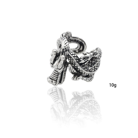 Men Dragon Ring Adjustable Alloy Retro Japanese Korean Style Statement Band Jewelry For Men Cool Dragon Unique Gift