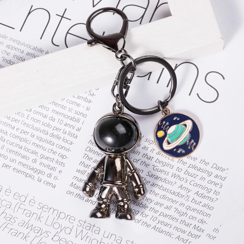 Unisex Astronaut Keychain Pendant Electroplated With Logo Bag Charm Accessory For Daily Use And Trendy Essentials