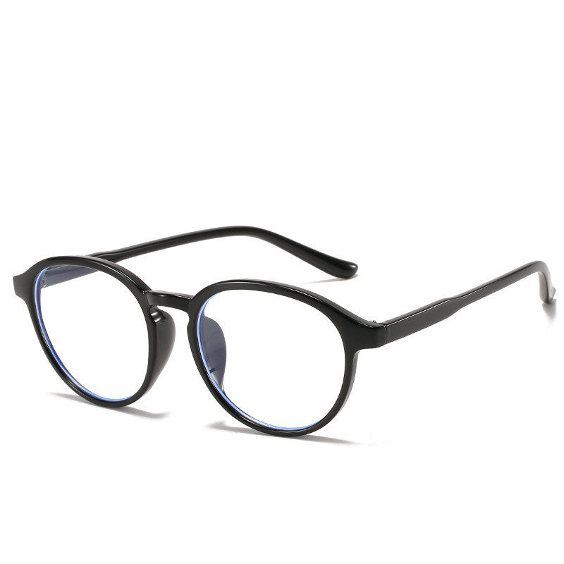 Unisex TR90 Full Frame Retro Round Reading Glasses With Flat Mirror Design For Vision Correction And Everyday Comfort